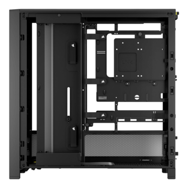 FRAME 4000D, Tempered Glass, No PSU, E-ATX, Black, Mid Tower Case