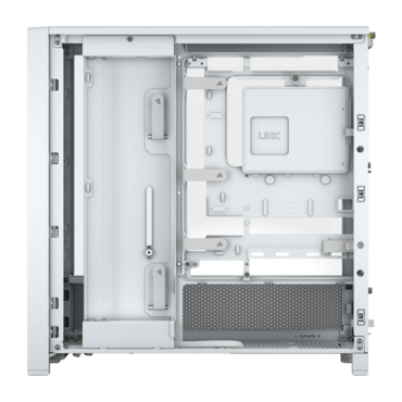 FRAME 4000D, Tempered Glass, No PSU, E-ATX, White, Mid Tower Case