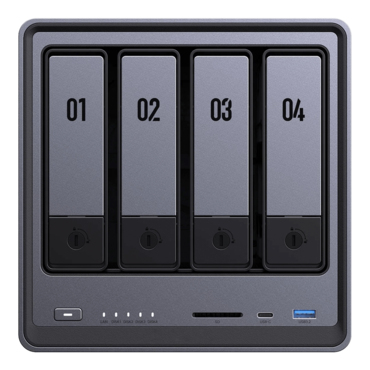 DXP4800, 4-bay NAS Server, Intel® N100 4-core 3.40GHz processor, 8GB DDR5 RAM, SATA 6Gb/s, M.2 NVMe / 2, 2.5GbLAN / 2, Type-A USB 3.2 / 2, 120W PSU