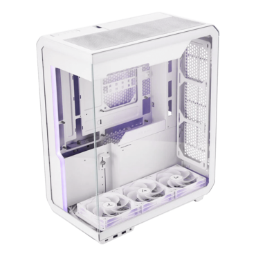Xhuttle, Tempered Glass, No PSU, ATX, White, Mid Tower Case