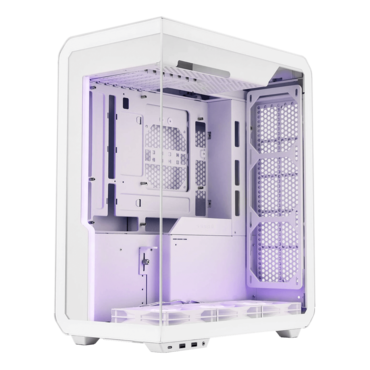 Xhuttle, Tempered Glass, No PSU, ATX, White, Mid Tower Case