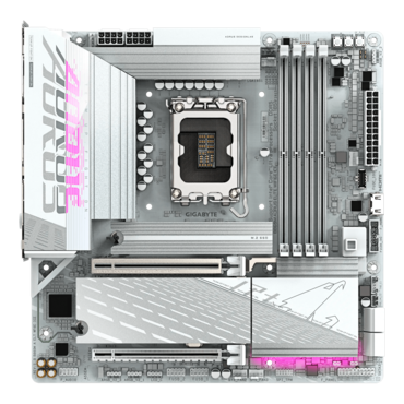 B860M AORUS ELITE WIFI6E ICE, Intel® B860 Chipset, LGA 1851, microATX Motherboad