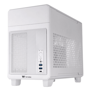 TR100 Snow, No PSU, Mini-ITX, White, Mini Tower Case