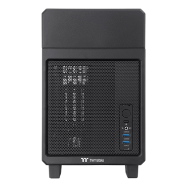 TR100, No PSU, Mini-ITX, Black, Mini Tower Case