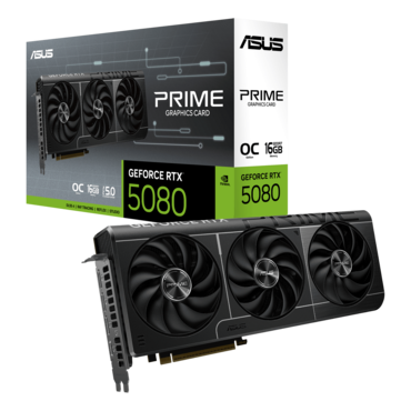 GeForce RTX™ 5080 PRIME-RTX5080-16G, 2617 - 2640MHz, 16GB GDDR7, Graphics Card