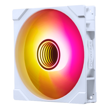 M25G2-140 3 x 140mm, White, D-RGB LEDs, 1800 RPM, 101.78 CFM, 36.40 dBA, Cooling Fans