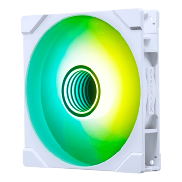 M25G2-140 Reverse 3 x 140mm, White, D-RGB LEDs, 1800 RPM, 100.07 CFM, 40.95 dBA, Cooling Fans