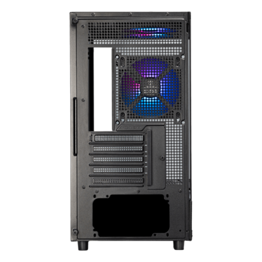 Lucid 04, Tempered Glass, microATX, Black, Mid Tower Case