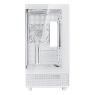 Lucid 04, Tempered Glass, microATX, White, Mid Tower Case