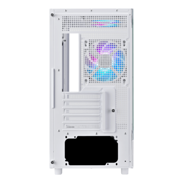 Lucid 04, Tempered Glass, microATX, White, Mid Tower Case