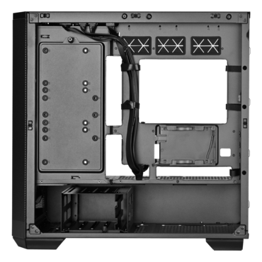 SETA H2M, Mesh Panel, No PSU, microATX, Black, Mid Tower Case