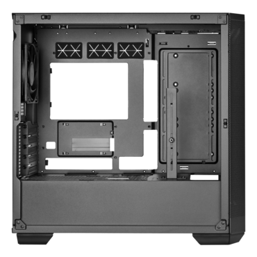 SETA H2M, Mesh Panel, No PSU, microATX, Black, Mid Tower Case