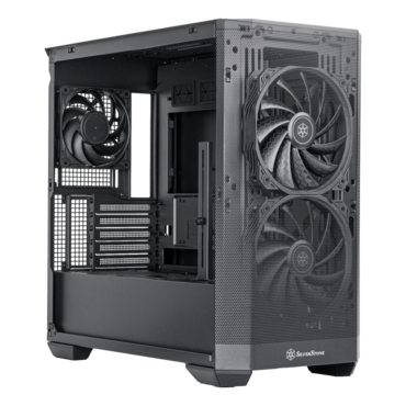 SETA H2M, Mesh Panel, No PSU, microATX, Black, Mid Tower Case