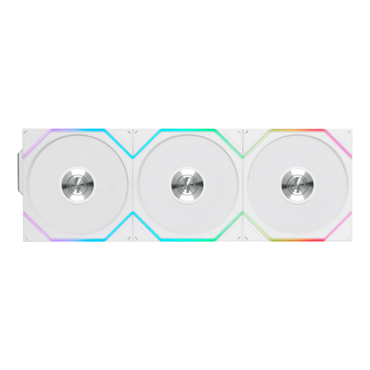 UNI FAN TL 120 Reverse Blade Wireless 3 x 120mm, White, w/ Controller, ARGB LEDs, 2300 RPM, 83.4 CFM, 34 dBA, Cooling Fans