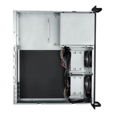 R200-015, 2x 5.25&quot; External Bays, 4x 3.5&quot; Internal Bays, No PSU, microATX, Black, 2U Chassis - TAA Compliant