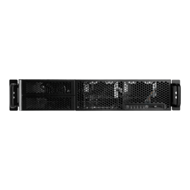 R200-01N-CR800.U3, 2x 5.25" External Bays, 6x 3.5" Internal Bays, No PSU, EEB, Black/Grey, 2U Chassis - TAA Compliant