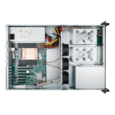 R200-01N-CR800.U3, 2x 5.25" External Bays, 6x 3.5" Internal Bays, No PSU, EEB, Black/Grey, 2U Chassis - TAA Compliant