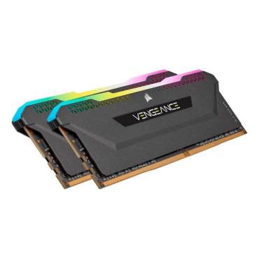 32GB (4 x 8GB) VENGEANCE® RGB PRO SL DDR4 3600MHz, CL18, Black, RGB LED, DIMM Memory
