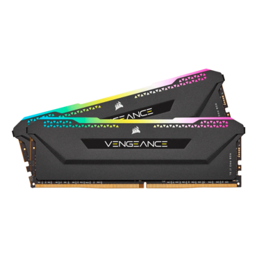 32GB (4 x 8GB) VENGEANCE® RGB PRO SL DDR4 3200MHz, CL16, Black, RGB LED, DIMM Memory