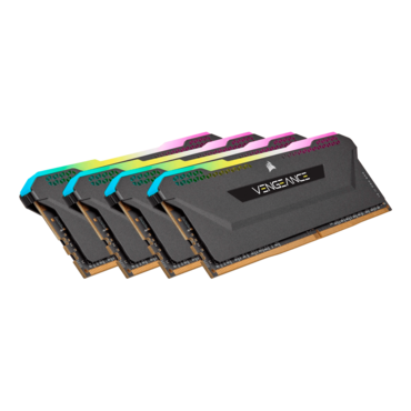 32GB (4 x 8GB) VENGEANCE® RGB PRO SL DDR4 3200MHz, CL16, Black, RGB LED, DIMM Memory
