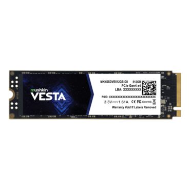 512GB VESTA, 4400 / 1300 MB/s, 3D NAND, PCIe NVMe 4.0 x4, M.2 2280 SSD