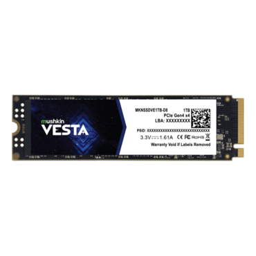 1TB VESTA, 4800 / 2600 MB/s, 3D NAND, PCIe NVMe 4.0 x4, M.2 2280 SSD