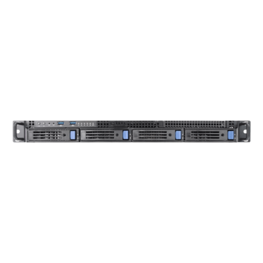 RS104-02SN-S315.H(D), 4x 3.5&quot;/2.5&quot; External Bays, 2x 2.5&quot; Internal Bays, 315W PSU, ATX, Black/Grey, 1U Chassis - TAA Compliant