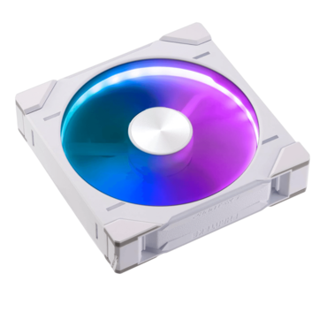 D30-140 Reverse 140mm, White, D-RGB LEDs, 1800 RPM, 71.76 CFM, 32.1 dBA, Cooling Fan