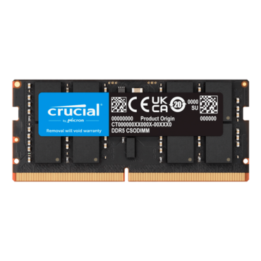 128GB (2 x 64GB) CT2K64G56C46S5 DDR5 5600MT/s, CL46, SO-DIMM Memory