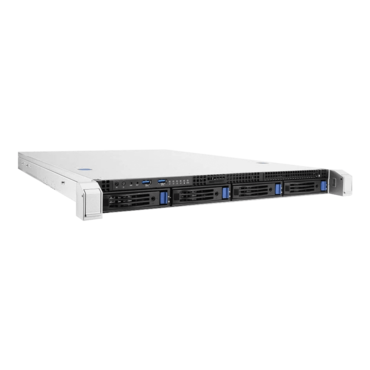 IW-RS104-02M-R750, 1x Slim ODD, 4x 3.5"/2.5" External Bays, 2x 2.5" Internal Bays, 750W Rdt PSU, EEB, Black/Grey, 1U Chassis - TAA Compliant