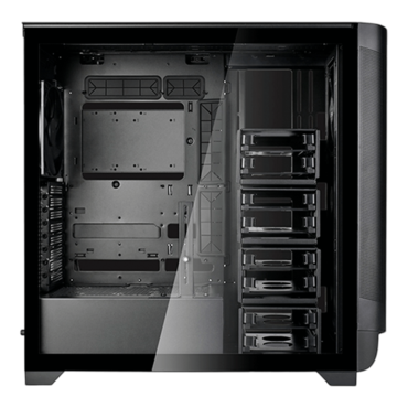 SETA A2, Tempered Glass, No PSU, E-ATX, Black, Mid Tower Case