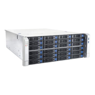 IW-RS424-02M-CR800.H, 24x 3.5&quot;/2.5&quot; External Bays, 2x 2.5&quot; Internal Bays, 800W Rdt PSU, EEB, Black/Grey, 4U Chassis - TAA Compliant