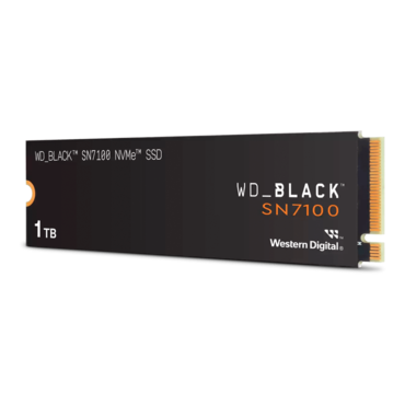 1TB WD_Black SN7100, 7250 / 6900 MB/s, 3D TLC NAND, PCIe NVMe 4.0 x4, M.2 2280 SSD