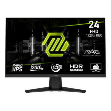 MAG 244F, 23.8&quot; Rapid IPS, 1920 x 1080 (FHD), 0.5 ms, 200Hz, FreeSync™ Premium Gaming Monitor