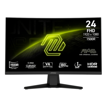 MAG 244C, Curved, 23.6&quot; VA, 1920 x 1080 (FHD), 1 ms, 180Hz, Gaming Monitor