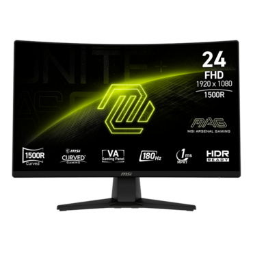 MAG 242C, Curved, 23.6&quot; VA, 1920 x 1080 (FHD), 1 ms, 180Hz, Gaming Monitor