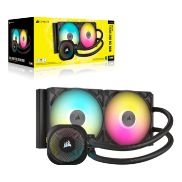 iCUE LINK TITAN 280 RX RGB, 280mm Radiator, Liquid Cooling System