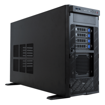 W773-W80, Tower, Intel® W790, 4x 3.5"/2.5" SATA Hotswap, 2x M.2, 8x DDR5, 2x 10Gb Ethernet, 2000W PSU
