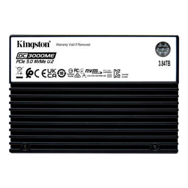 3.84TB DC3000ME 15mm, 14000 / 5800 MB/s, 3D eTLC NAND, PCIe NVMe 5.0 x4, SED, TCG Opal SSC, U.2 2.5" SSD