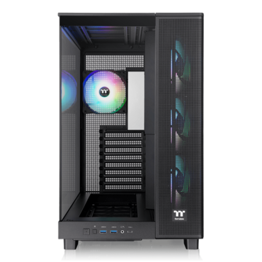 View 380 XL TG ARGB, Tempered Glass, No PSU, ATX, Black, Mid Tower Case