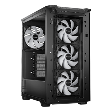 Pure Base 501 LX, Tempered Glass, No PSU, ATX, Black, Mid Tower Case