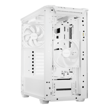 Pure Base 501 DX, Tempered Glass, No PSU, ATX, White, Mid Tower Case