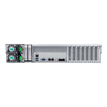 RS212-07-CR800.OLE, 12x 3.5"/2.5" External Bays, 2x 2.5" Rear External Bays, 800W CRPS PSU, EEB, Black/Grey, 2U Chassis - TAA Compliant