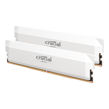 64GB (2 x 32GB) Pro Overclocking DDR5 6400MT/s, CL40, White, DIMM Memory