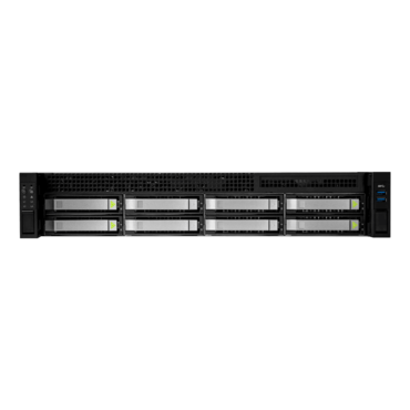 RS208-07-CR800.OL.R, 1x Slim ODD, 8x 3.5"/2.5" External Bays, 3x 2.5" Internal Bays, 2x 2.5" Rear External Bays, No PSU, EEB, Black/Grey, 2U Chassis - TAA Compliant