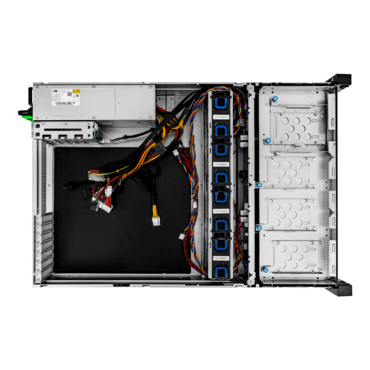 RS208-07-CR800.OL.R, 1x Slim ODD, 8x 3.5"/2.5" External Bays, 3x 2.5" Internal Bays, 2x 2.5" Rear External Bays, No PSU, EEB, Black/Grey, 2U Chassis - TAA Compliant