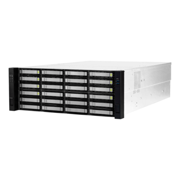 RS42407-CR800.OLE.R, 24x 3.5&quot;/2.5&quot; External Bays, 2x 2.5&quot; Rear External Bays, No PSU, EEB, Black/Grey, 4U Chassis - TAA Compliant