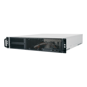 R200-02N-CR550.U3, 2x 5.25&quot; External Bays, 4x 3.5 Internal Bays, 550W PSU, ATX, Black/Grey, 2U Chassis - TAA Compliant