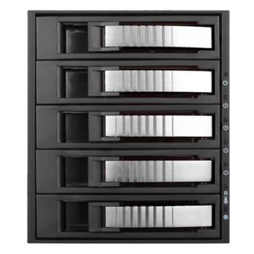 BPU-350SATA, 3x 5.25&quot; to 5x 3.5&quot;/2.5&quot;, SAS/SATA 6Gb/s, SSD/HDD, Silver Hot Swap Module