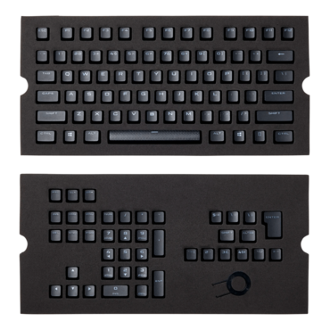 GAMING PBT Double-shot Keycaps Full 104/105-Keyset - Black